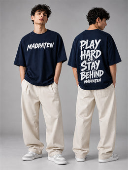 Play Hard Oversized T-Shirt for Men | Madpaten