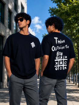Think Outside The Box Oversized T-Shirt for Men | Madpaten
