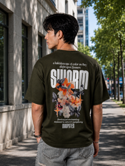 Sworm-madpaten Oversized T-shirt
